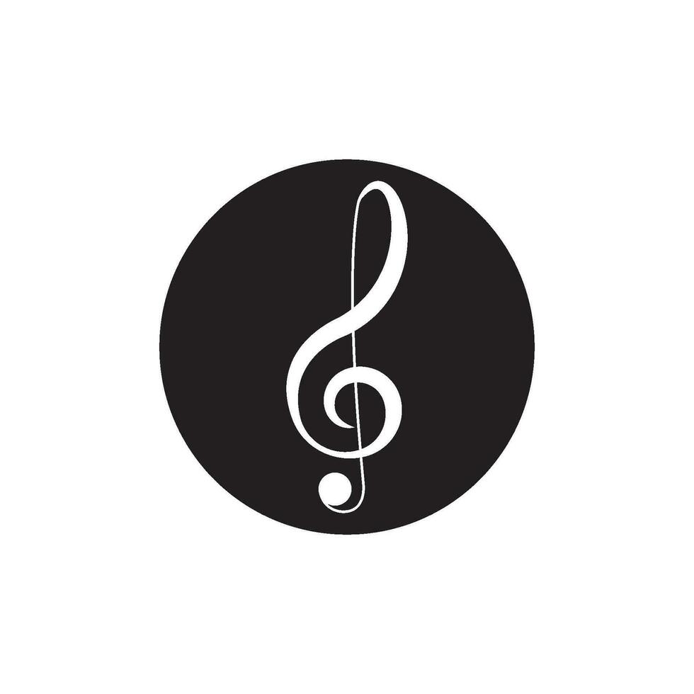 muzieknoot pictogram vector