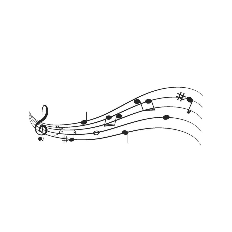 muzieknoot pictogram vector