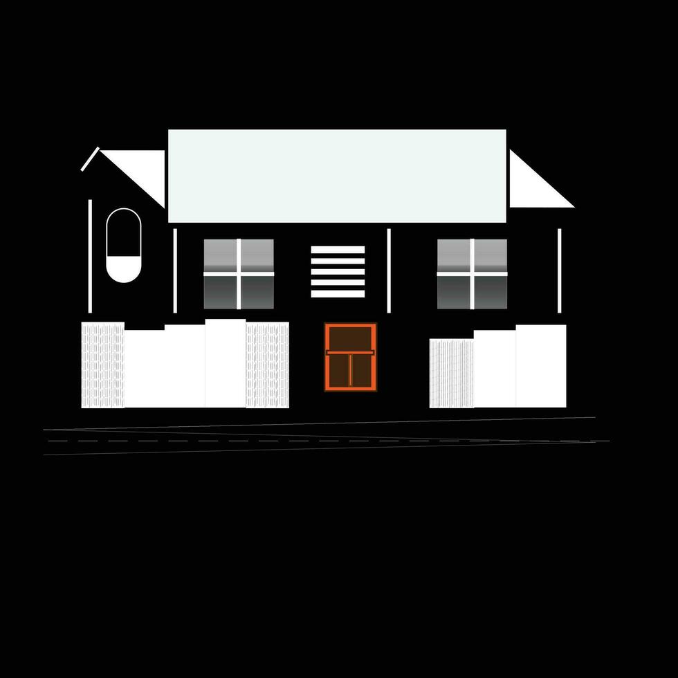 vector huis illustrator vrij vector.