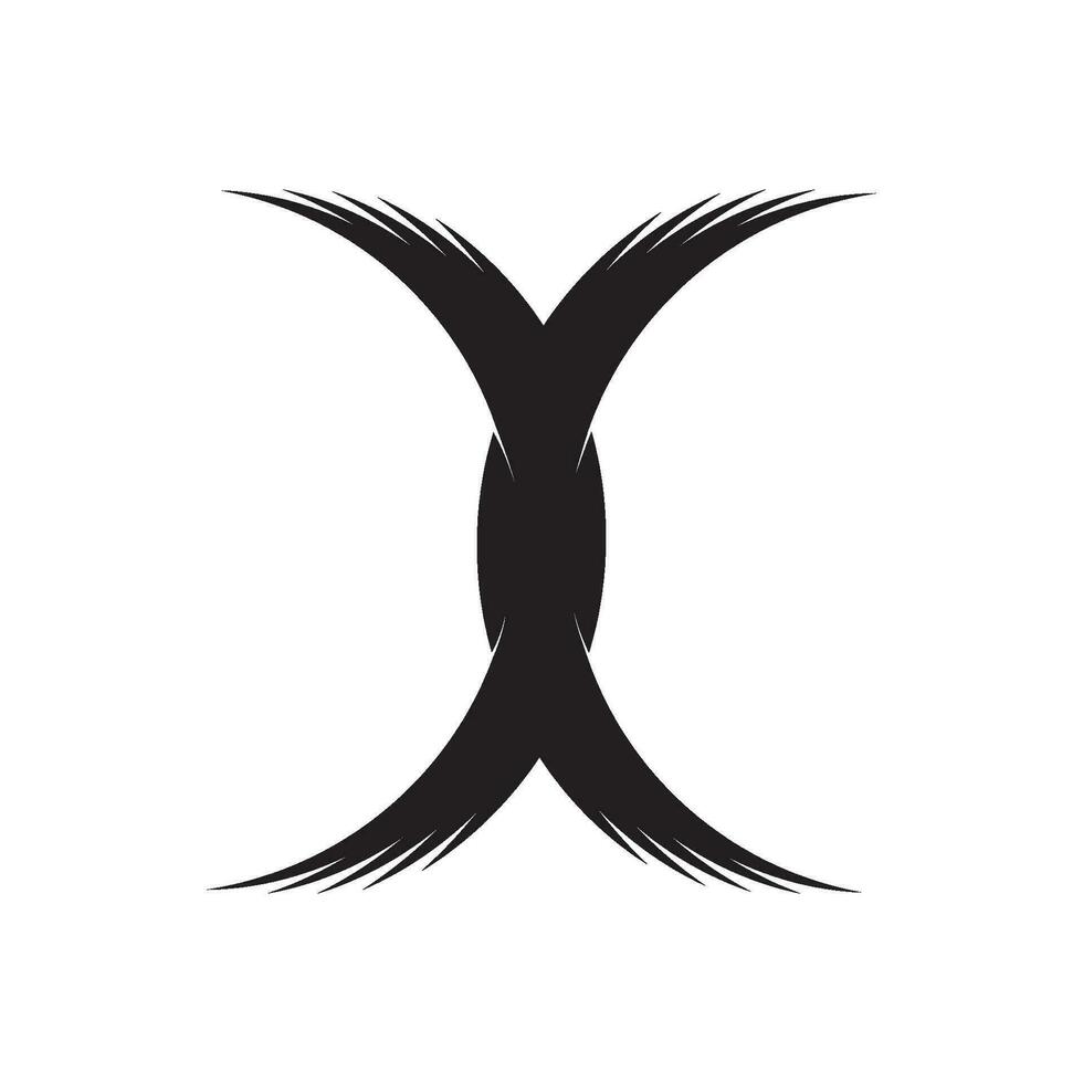 letter x logo vector