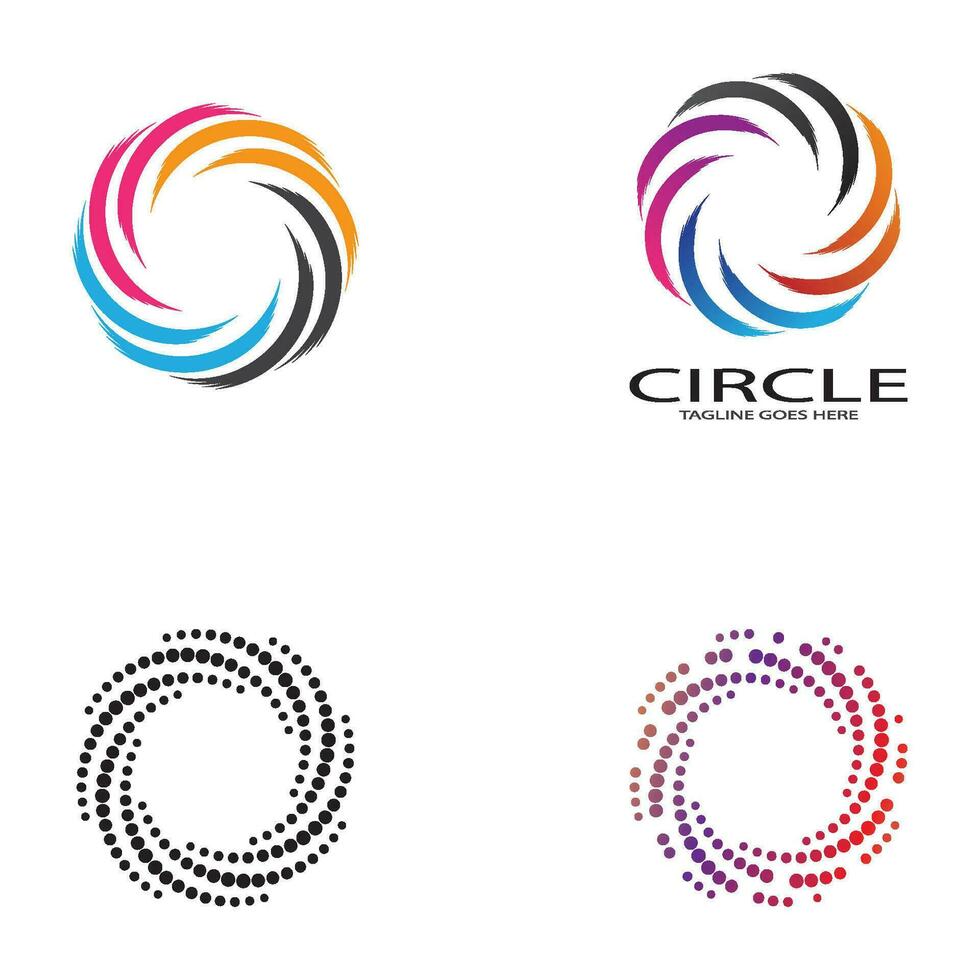 cirkel logo sjabloon vector