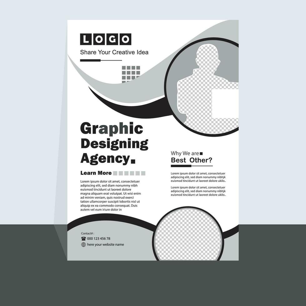 corporate flyer ontwerp vector