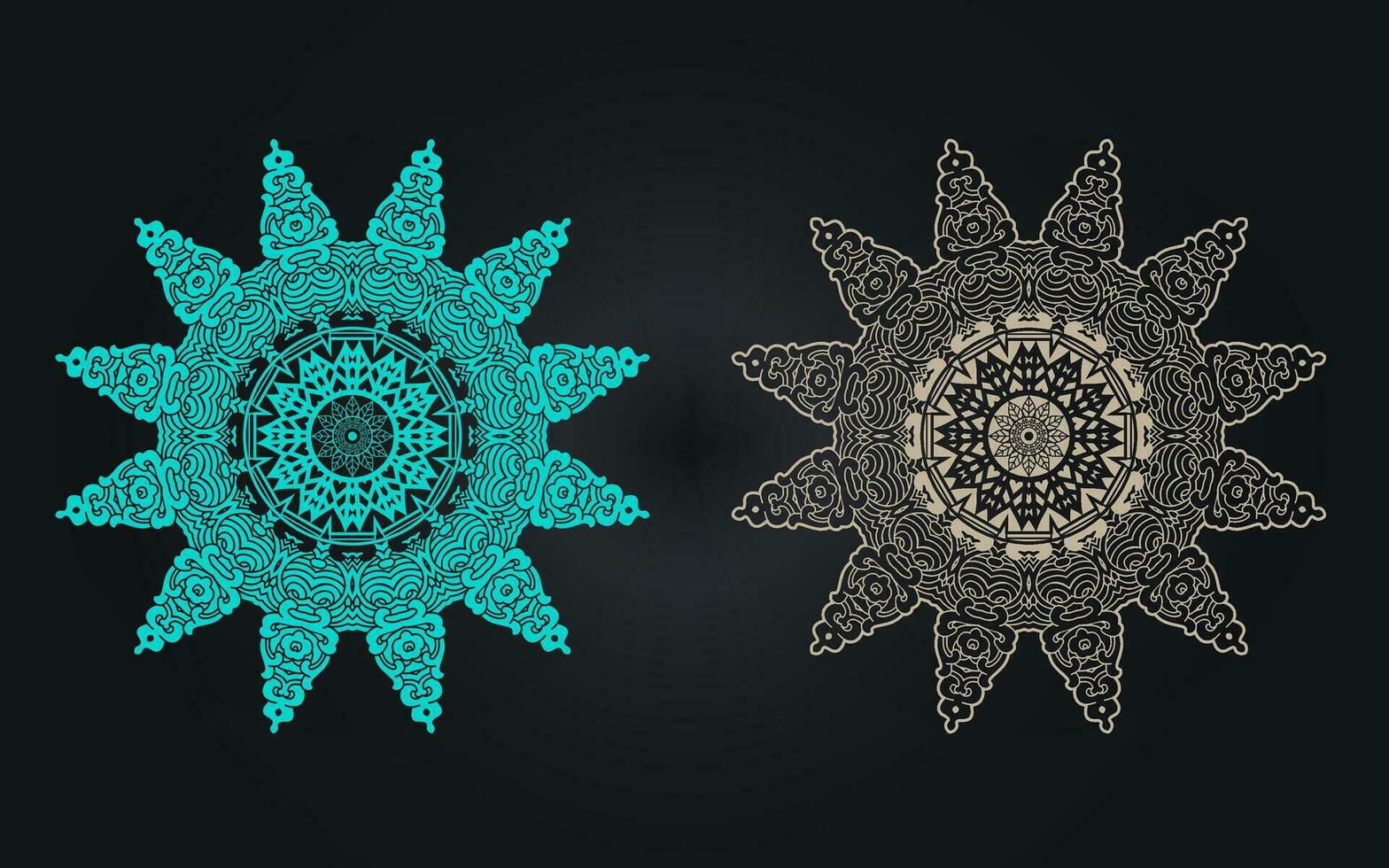 luxe kleurrijk Islamitisch mandala achtergrond ontwerp of circulaire patroon in het formulier van mandala voor henna, mehndi, tatoeëren, decoratie. decoratief ornament in etnisch oosters stijl. kleur boek bladzijde. vector