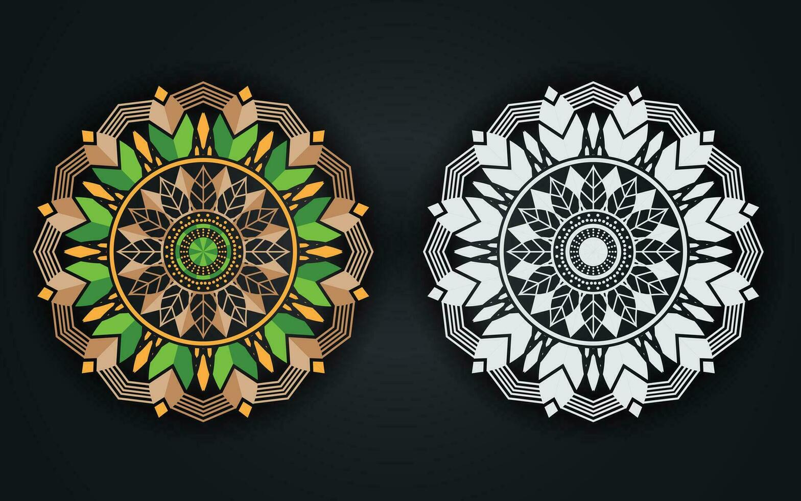 luxe kleurrijk Islamitisch mandala achtergrond ontwerp of circulaire patroon in het formulier van mandala voor henna, mehndi, tatoeëren, decoratie. decoratief ornament in etnisch oosters stijl. kleur boek bladzijde. vector