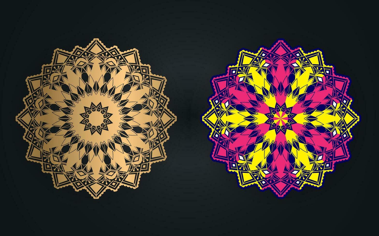 luxe kleurrijk Islamitisch mandala achtergrond ontwerp of circulaire patroon in het formulier van mandala voor henna, mehndi, tatoeëren, decoratie. decoratief ornament in etnisch oosters stijl. kleur boek bladzijde. vector