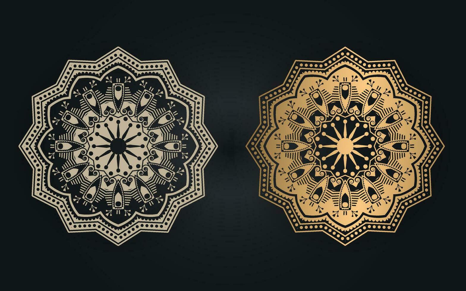 luxe kleurrijk Islamitisch mandala achtergrond ontwerp of circulaire patroon in het formulier van mandala voor henna, mehndi, tatoeëren, decoratie. decoratief ornament in etnisch oosters stijl. kleur boek bladzijde. vector