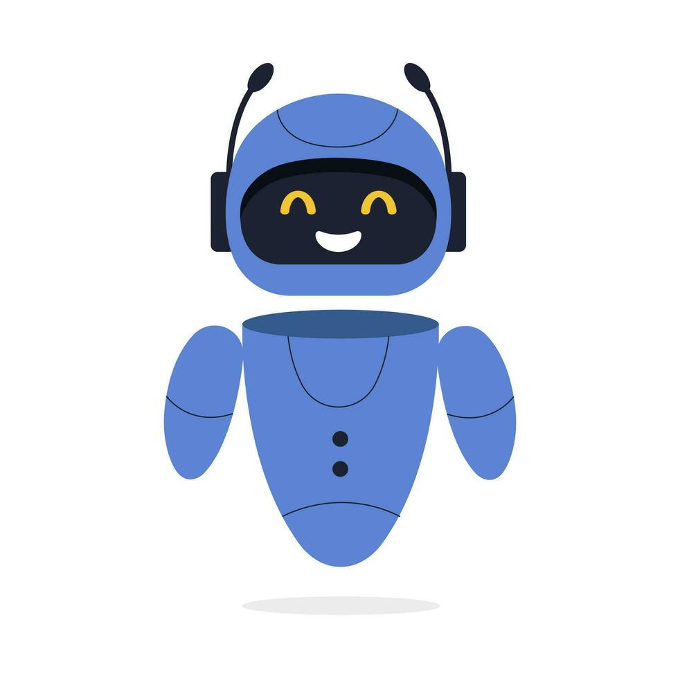 Chatbot neurale netwerk, ai servers en robots technologie. schattig Chatbot ai karakter. vector