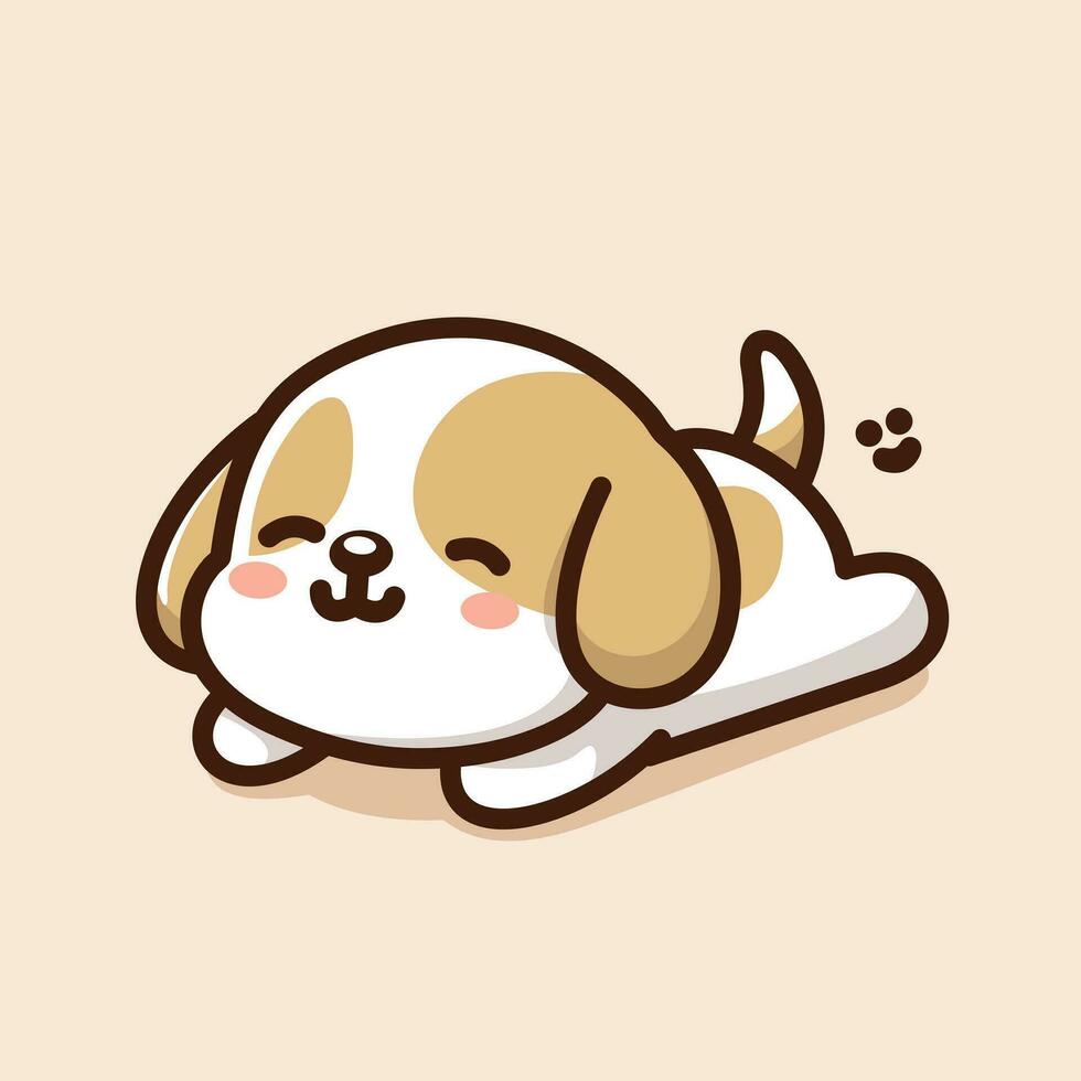 vector van schattig puppy hond kawaii mascotte