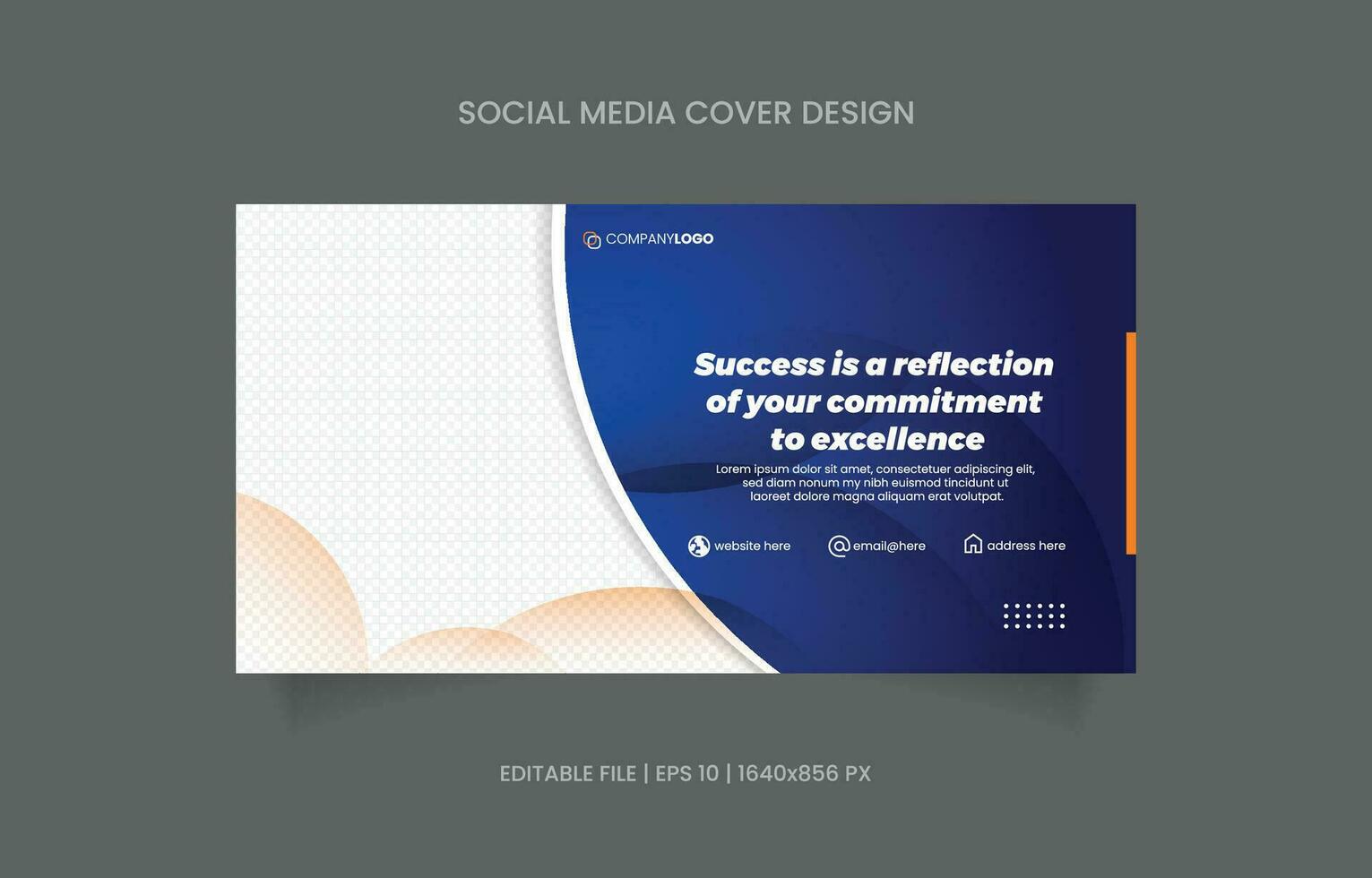 bedrijf banier ontwerp sociaal media Promotie vector