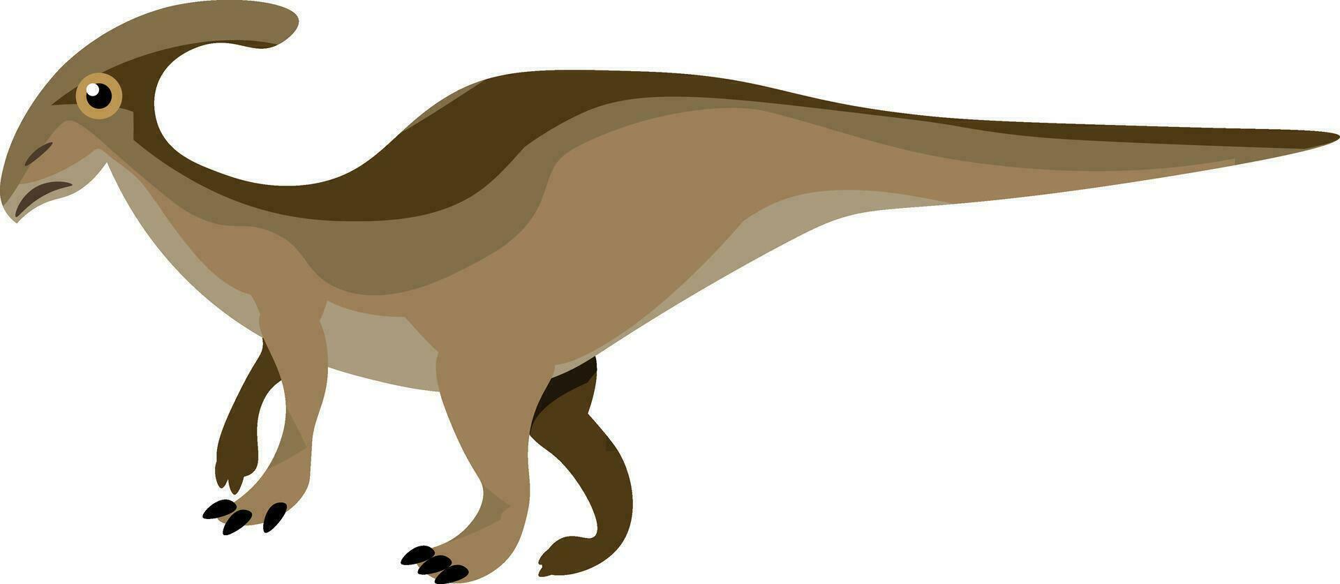 een illustratie van een dinosaurus met een lang nek vector