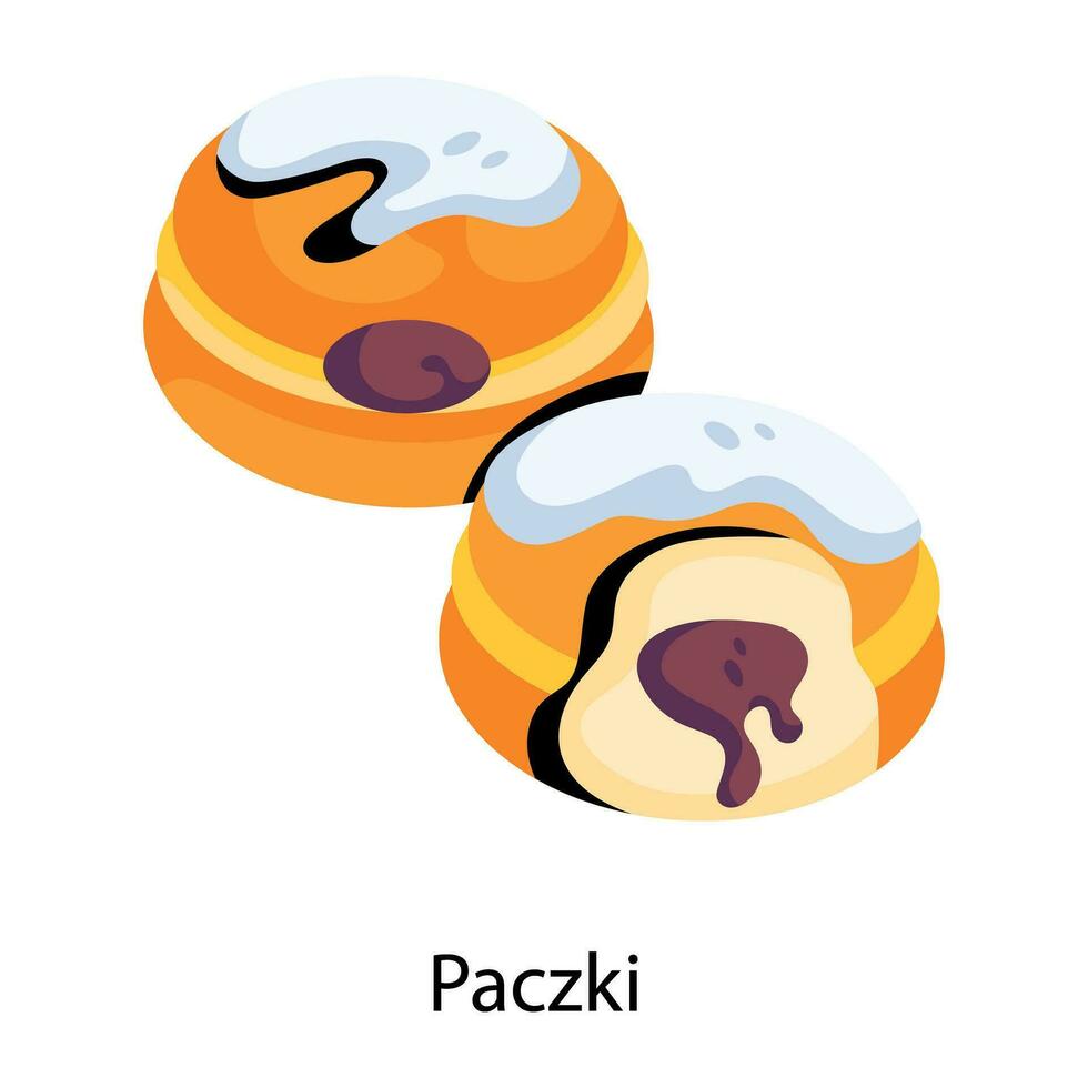 modieus paczki concepten vector