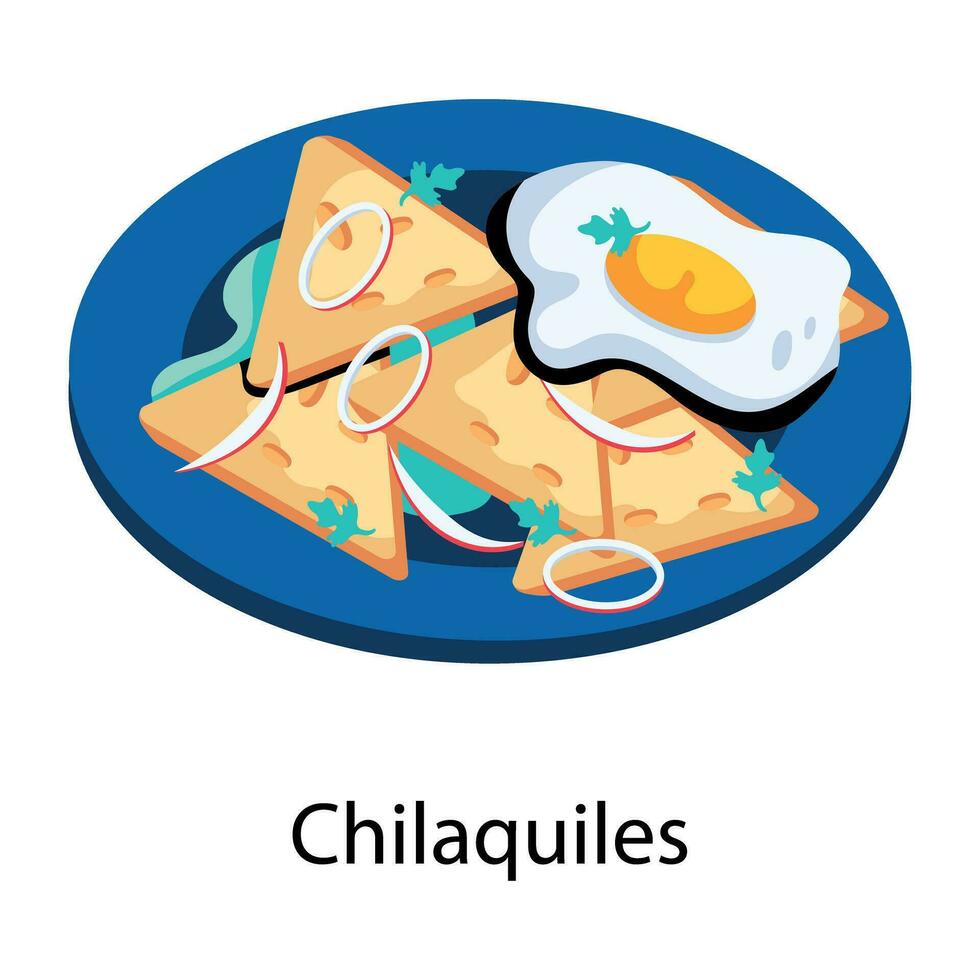 modieus chilaquiles concepten vector