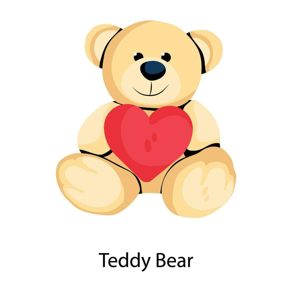 trendy teddybeer vector