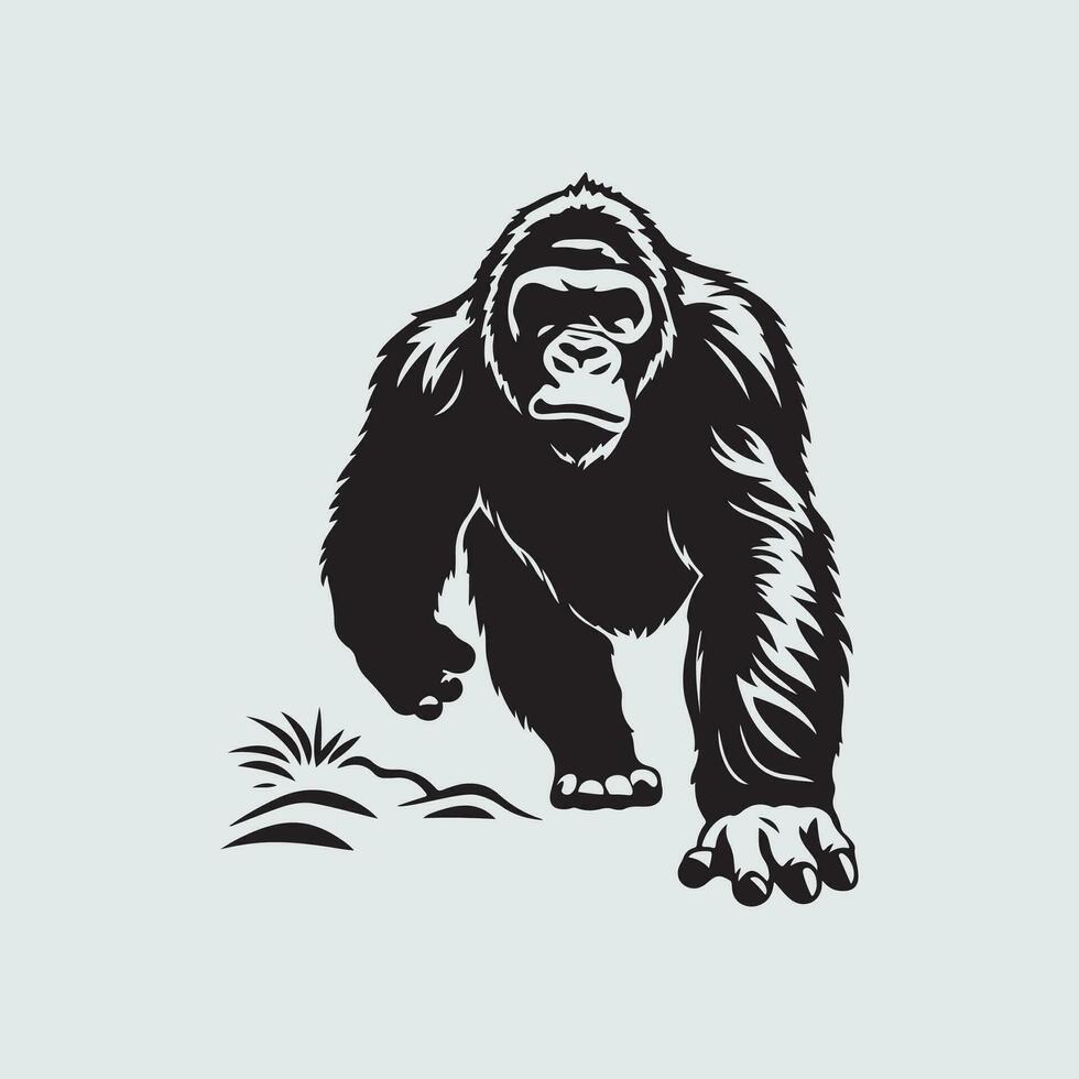 gorilla vector afbeeldingen, illustratie van een gorilla