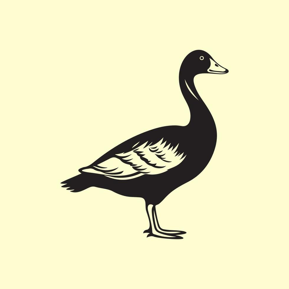 gans vector afbeeldingen, illustratie van een gans