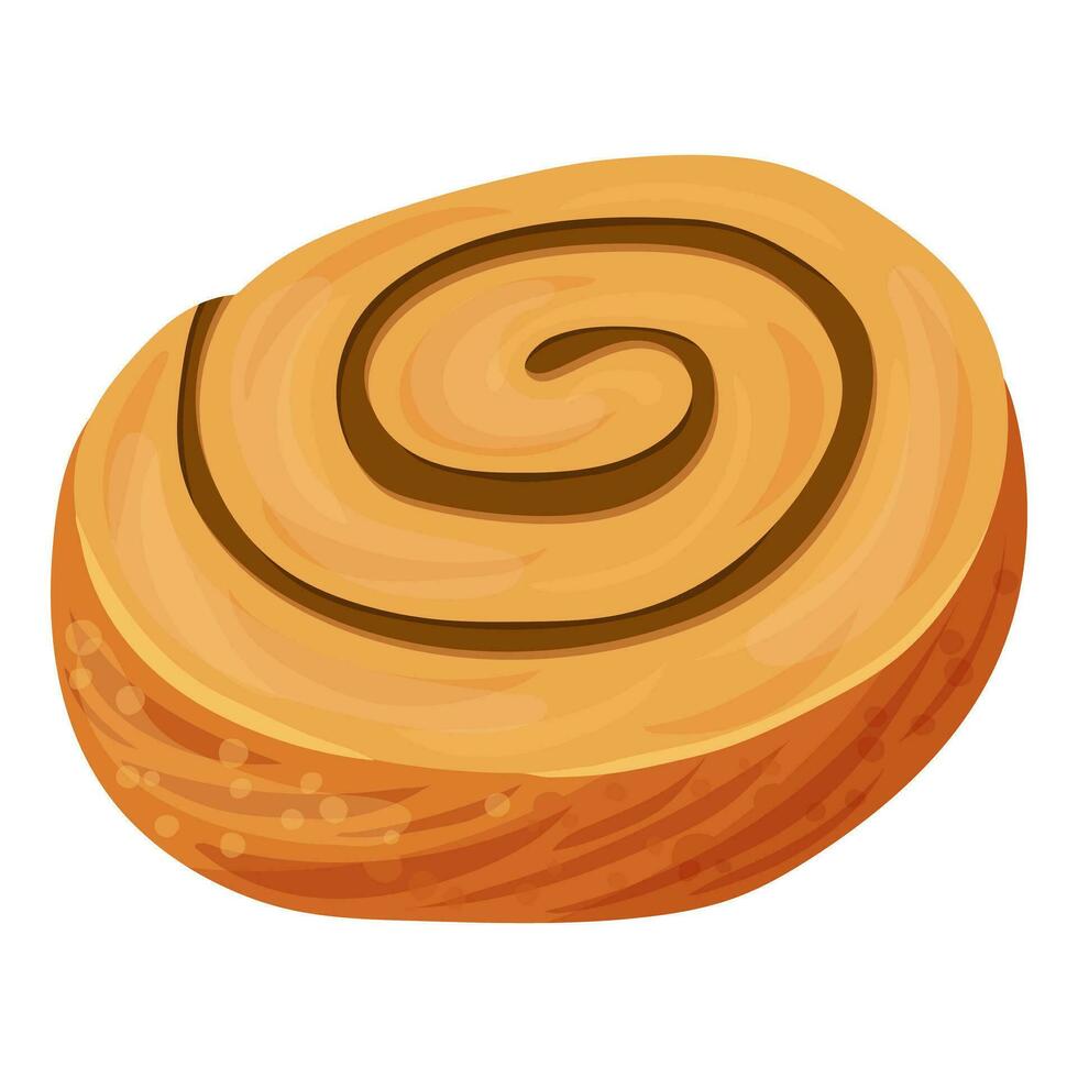 tarwe muffin zoet broodje. vector illustratie Aan een wit achtergrond