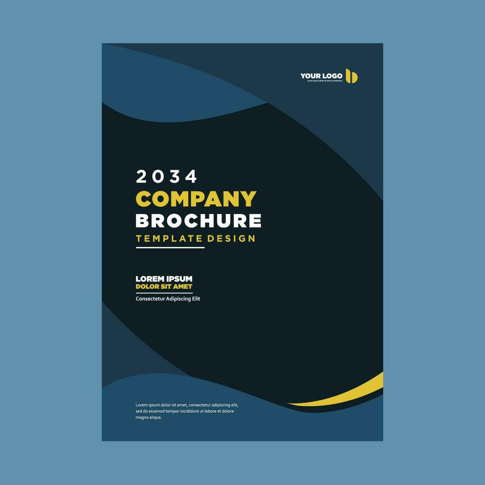 Hoes bedrijf profiel of brochure sjabloon lay-out ontwerp vector