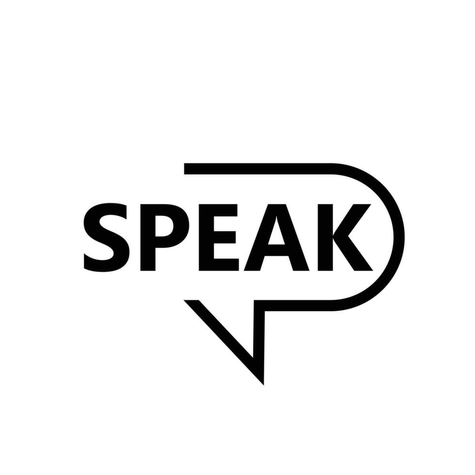 praten toespraak babbelen brief logo icoon ontwerp vector