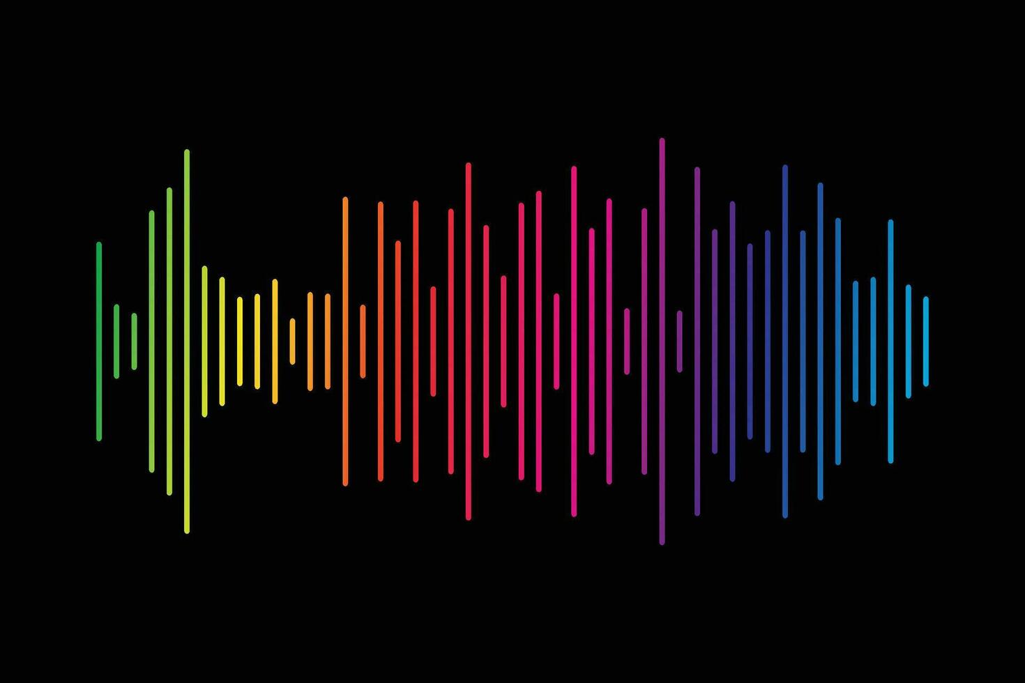 audio spectrum ontwerp vector illustratie.