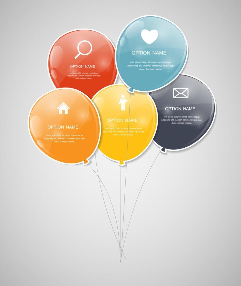 infographic sjablonen voor zakelijke vectorillustratie. eps10 vector