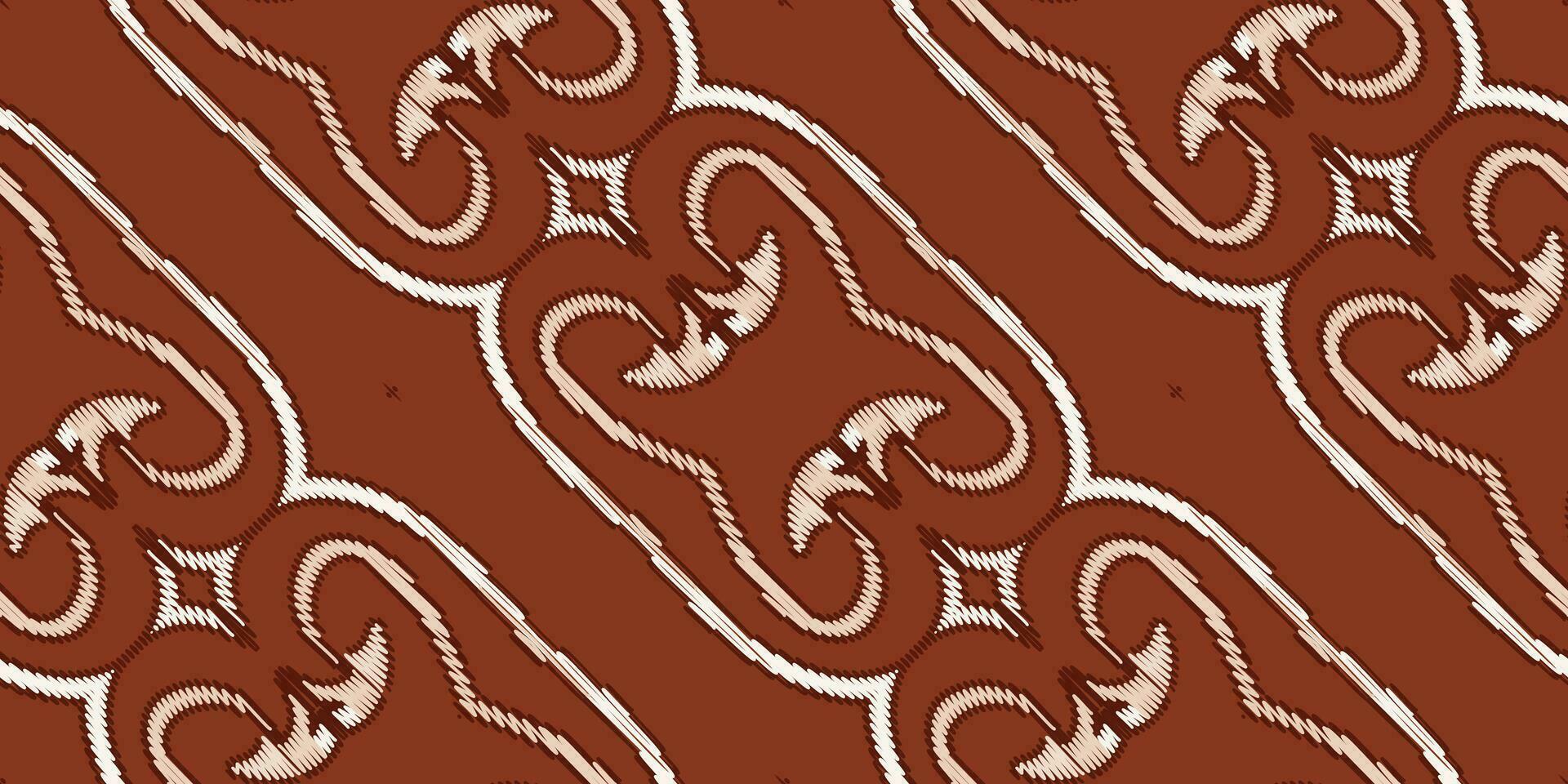zijde kleding stof patola sari patroon naadloos Scandinavisch patroon motief borduurwerk, ikat borduurwerk vector ontwerp voor afdrukken structuur kleding stof Saree sari tapijt. Kurta vector patola Saree