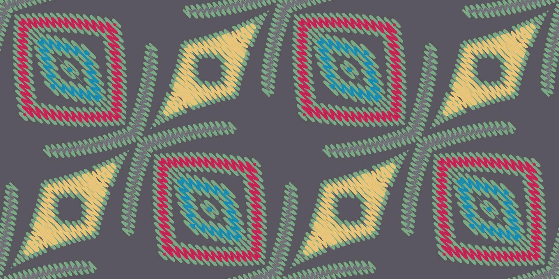 nordic patroon naadloos bandana afdrukken zijde motief borduurwerk, ikat borduurwerk vector ontwerp voor afdrukken Scandinavisch patroon Saree etnisch geboorte zigeuner patroon