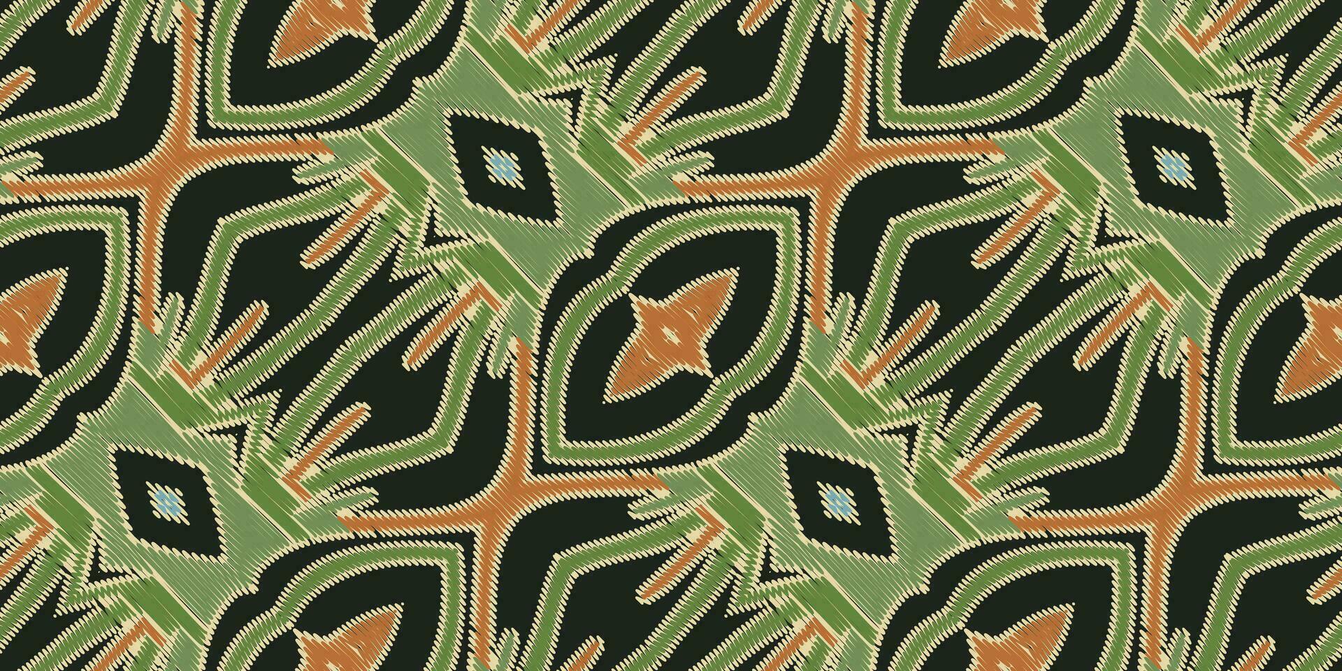 motief folklore patroon naadloos bandana afdrukken zijde motief borduurwerk, ikat borduurwerk vector ontwerp voor afdrukken tapijtwerk bloemen kimono herhaling patroon vetersluiting Spaans motief