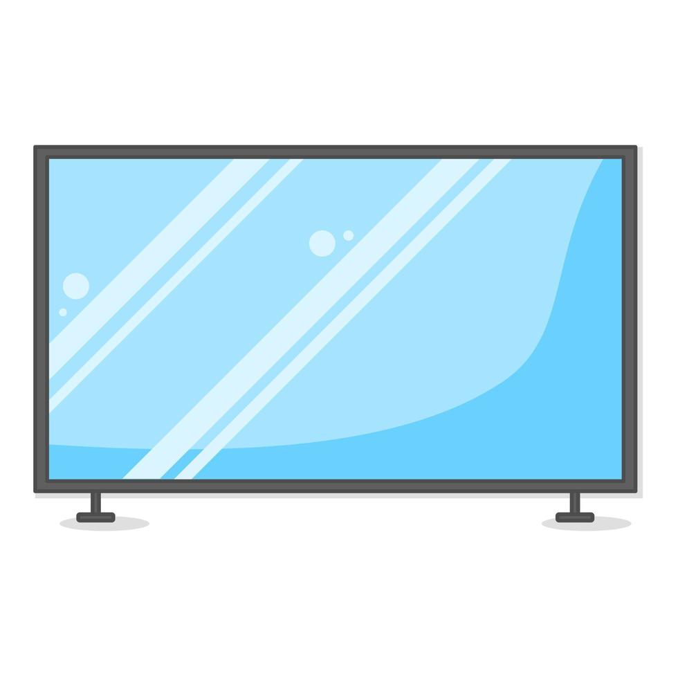 televisie voor playstation plat ontwerp illustratie vooraanzicht stijl één vector