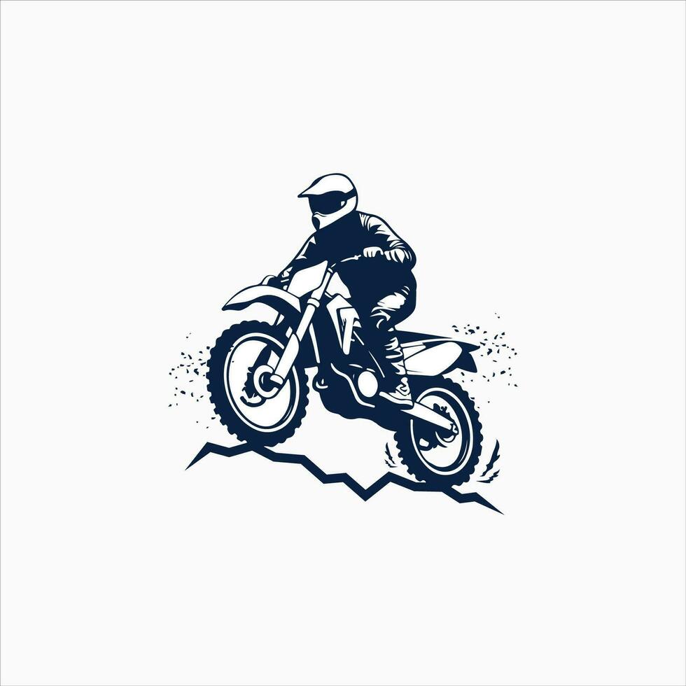 motorcross badge embleem patch teken logo motorcross ontwerp vector sticker