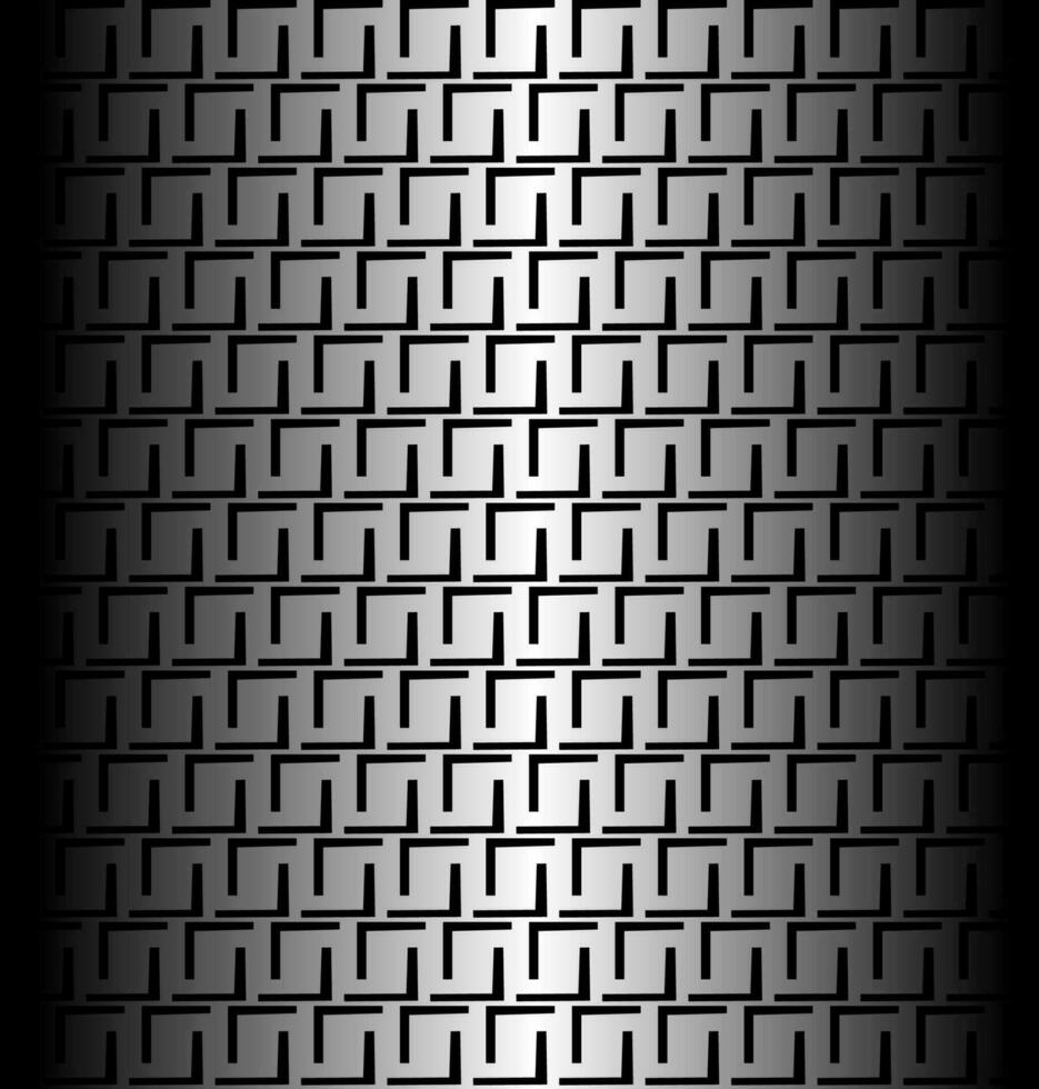 abstract vector patroon in de het formulier van een meetkundig patroon Aan een grijs metalen achtergrond