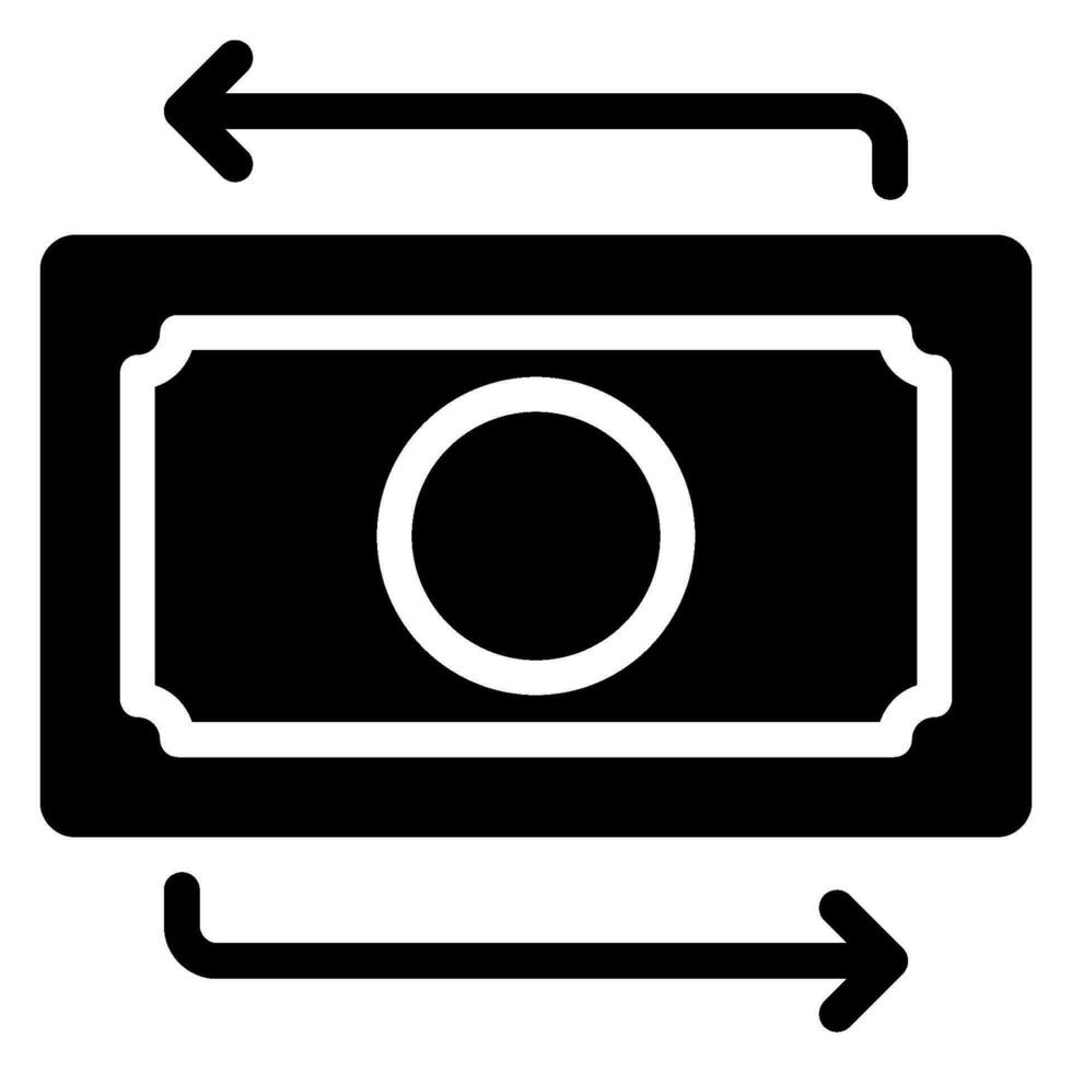 cashflow glyph-pictogram vector