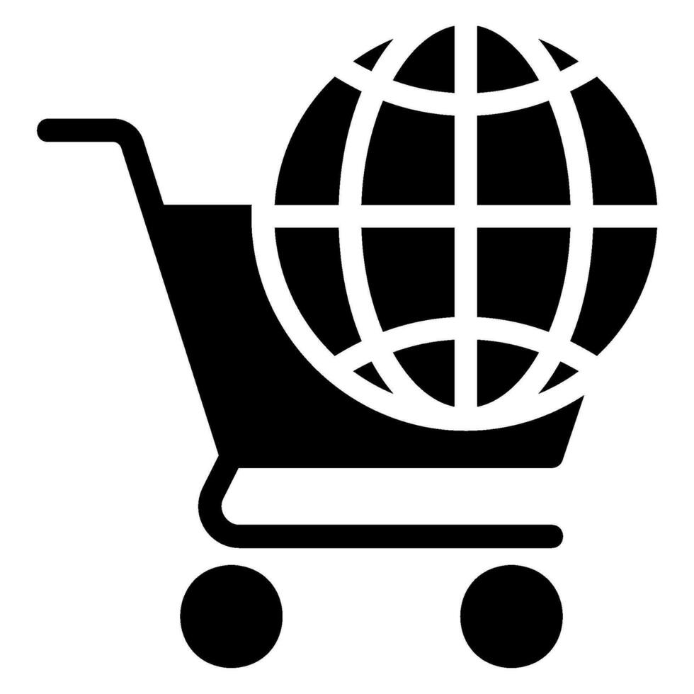e-commerce glyph-pictogram vector