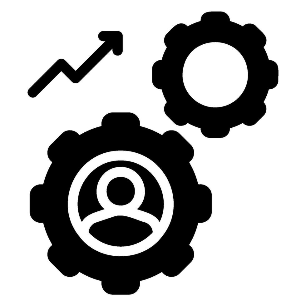 ontwikkeling glyph icoon vector