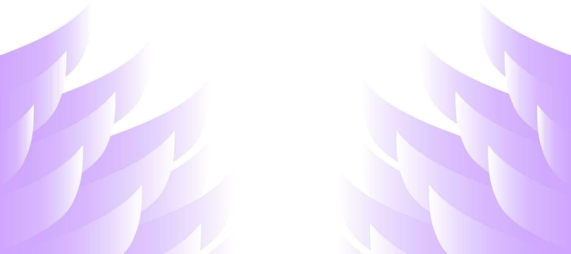 Purper Vleugels grens web banier helling ontwerp achtergrond vector