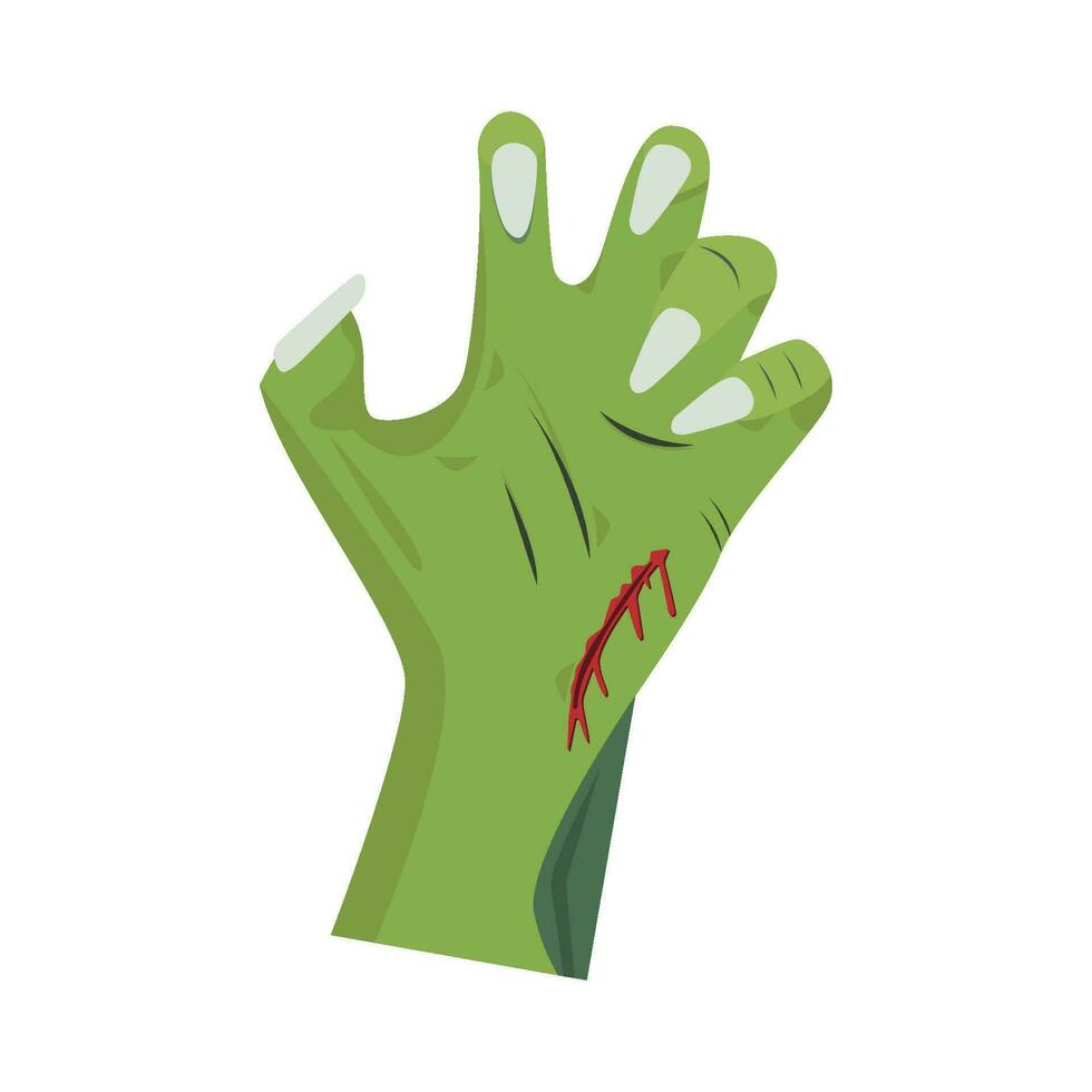 hand- zombie illustratie vector