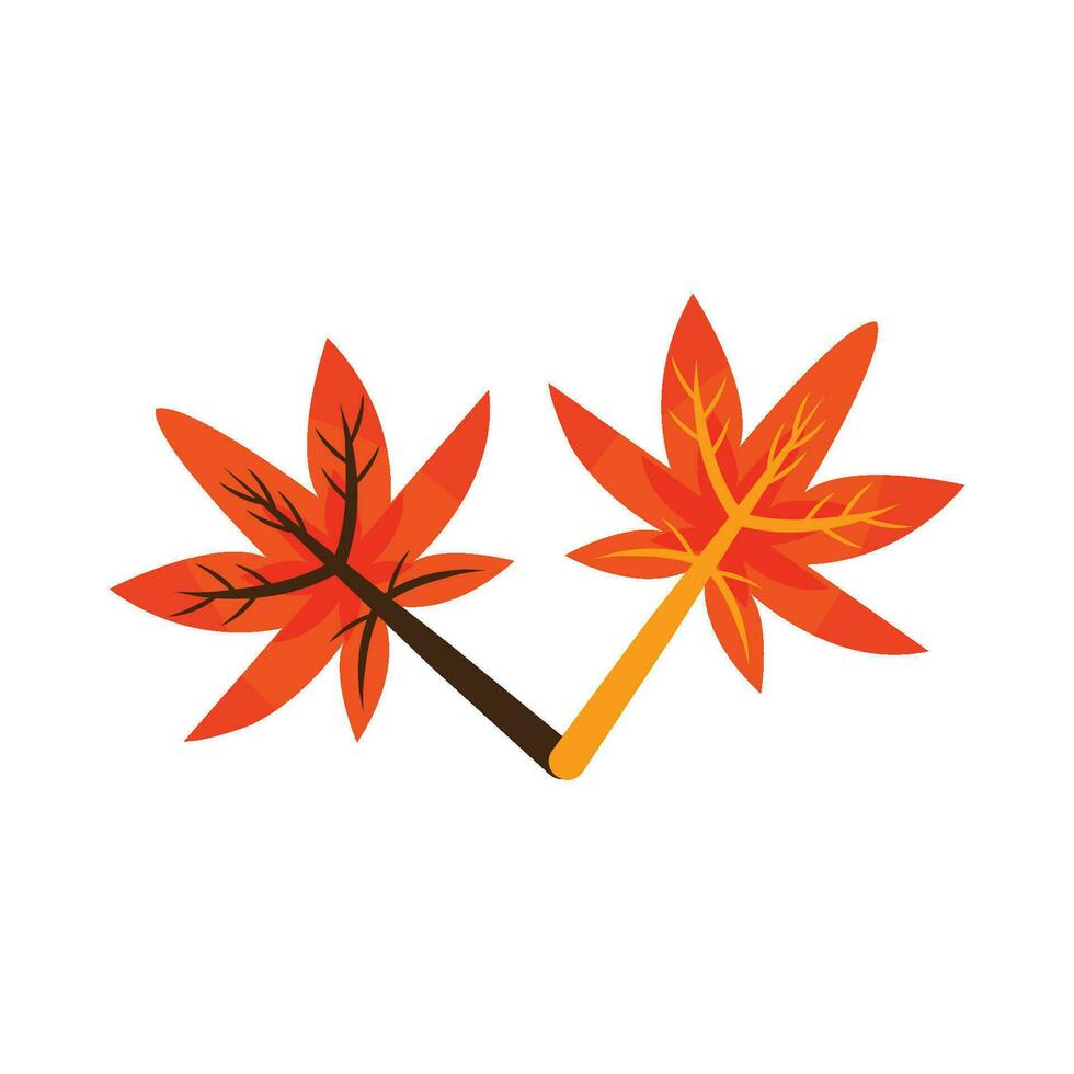 esdoorn- herfst blad illustratie vector