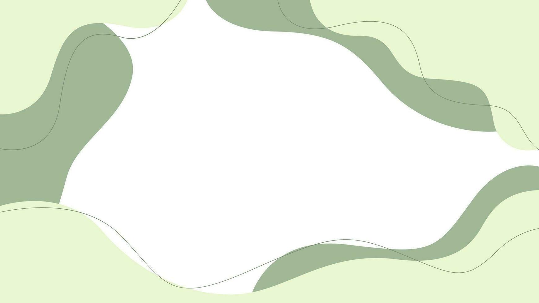 gemakkelijk abstract vector achtergrond met groen golvend biologisch vormen en lijnen. geschikt voor dekt, affiches, kaarten, Sjablonen, spandoeken, en anderen