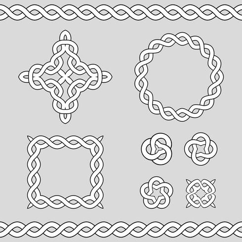 Keltische decoratieve ontwerpelementen. vector
