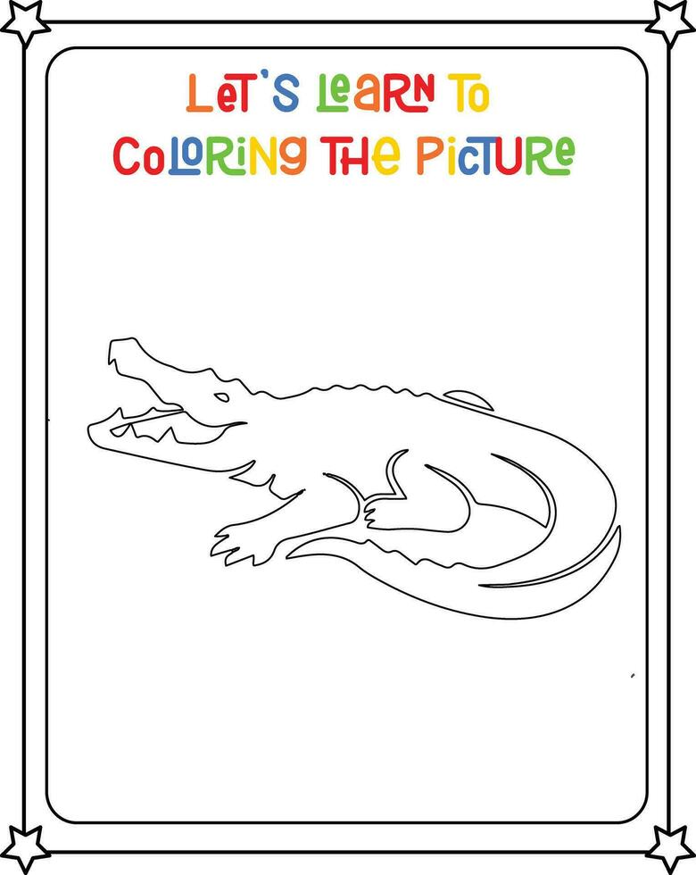 vector tekening beeld krokodil