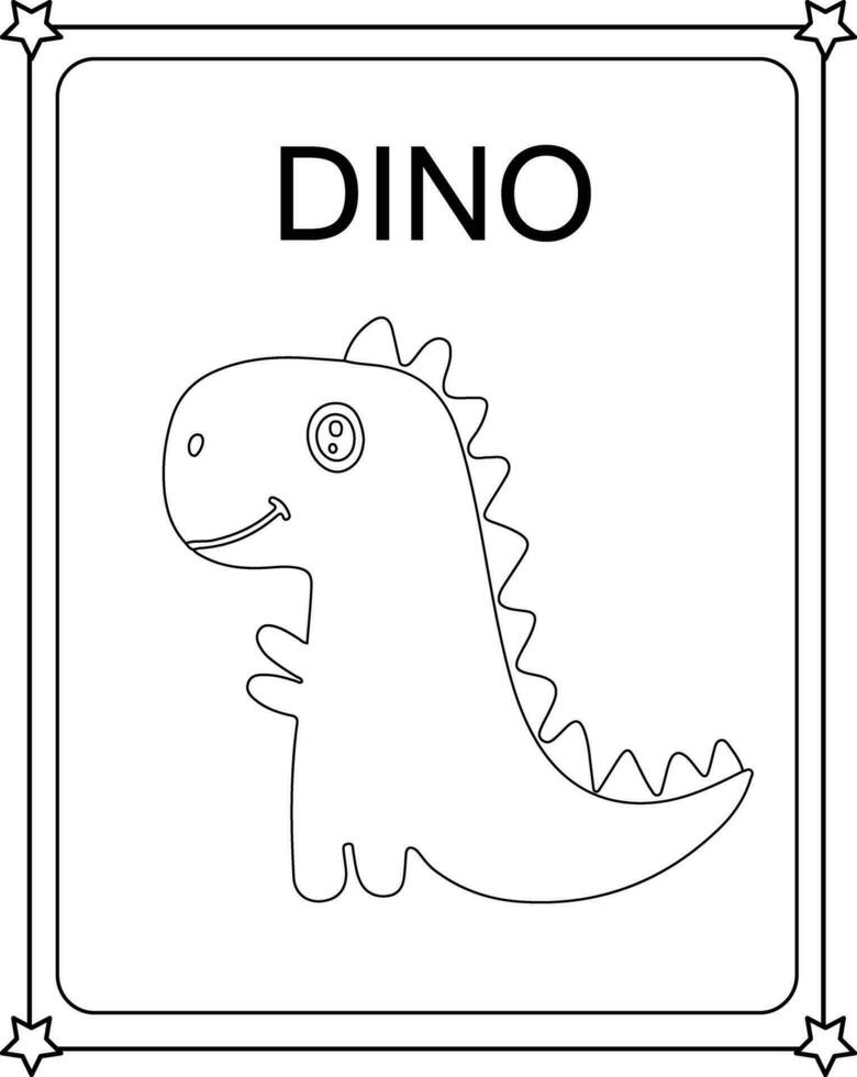 vector tekening beeld schattig dinosaurus