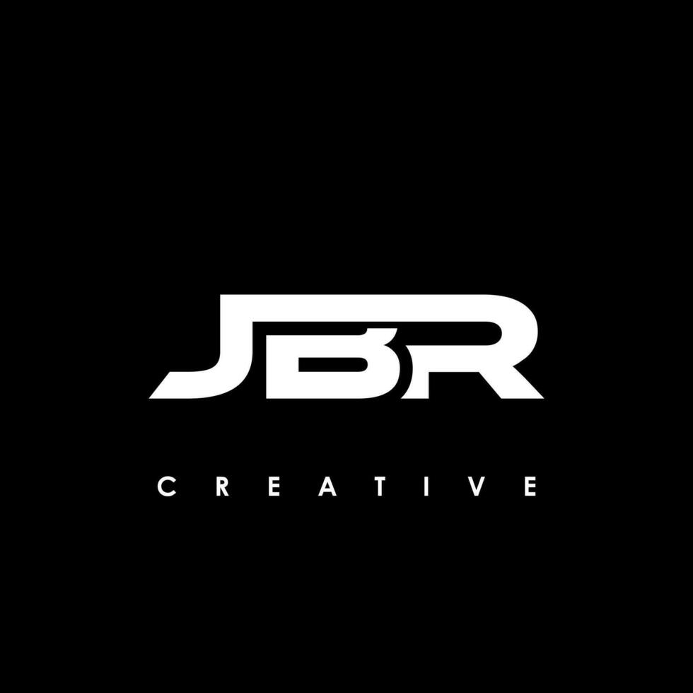 jbr brief eerste logo ontwerp sjabloon vector illustratie