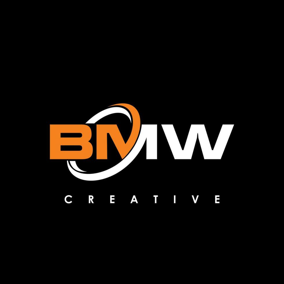 BMW brief eerste logo ontwerp sjabloon vector illustratie