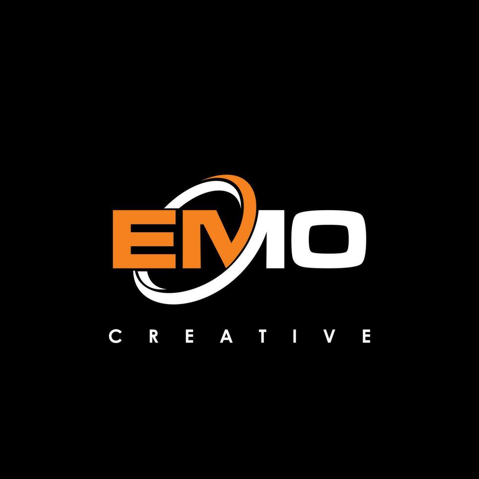 emo brief eerste logo ontwerp sjabloon vector illustratie