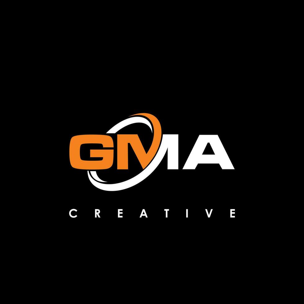 gma brief eerste logo ontwerp sjabloon vector illustratie