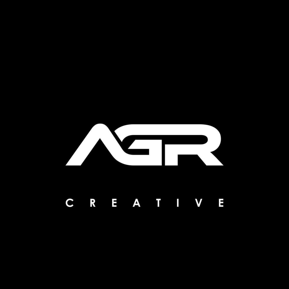 agr brief eerste logo ontwerp sjabloon vector illustratie