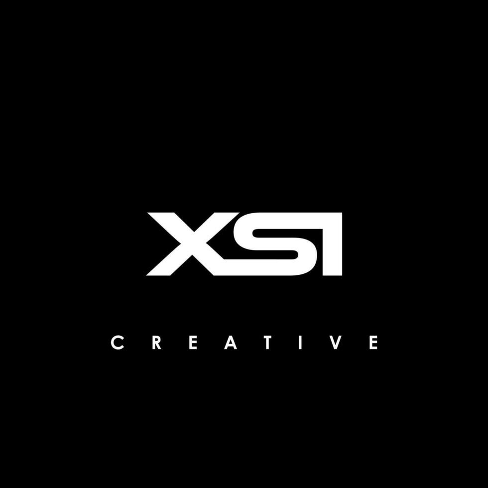 xsi brief eerste logo ontwerp sjabloon vector illustratie