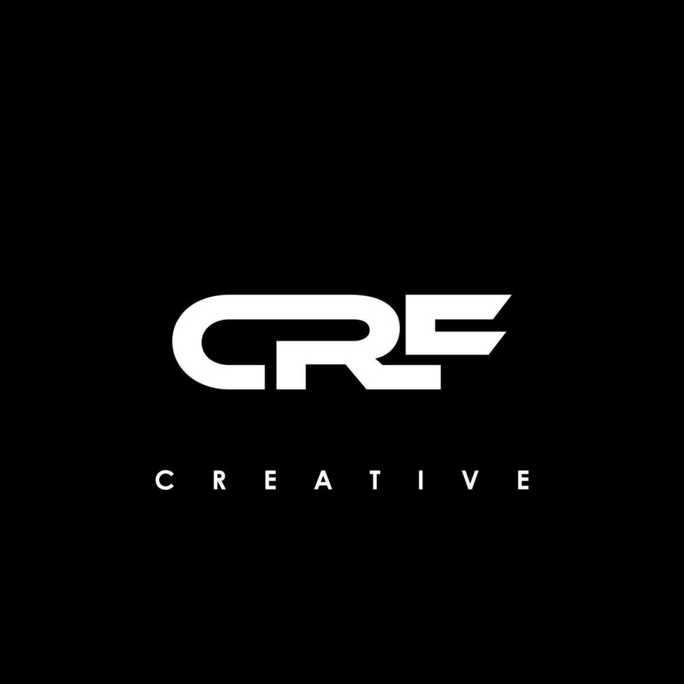 crf brief eerste logo ontwerp sjabloon vector illustratie