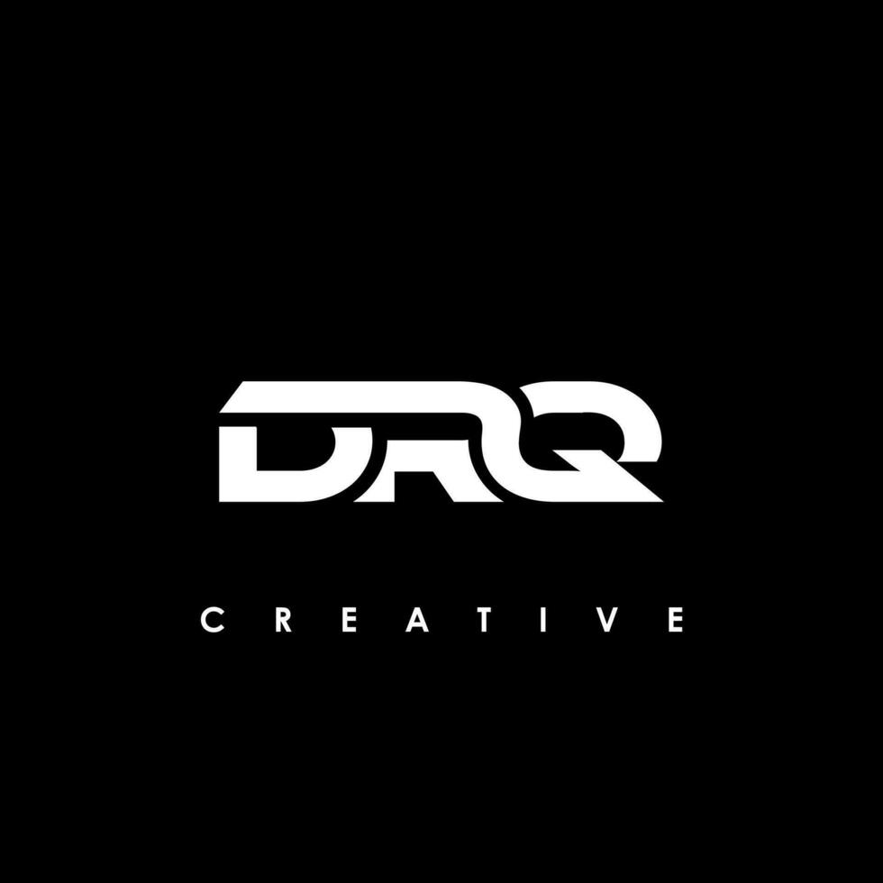 drq brief eerste logo ontwerp sjabloon vector illustratie