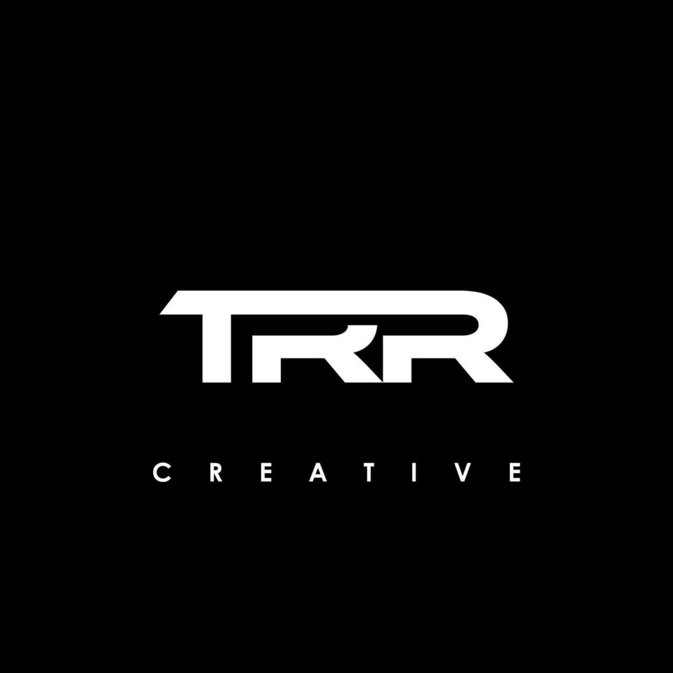 tr brief eerste logo ontwerp sjabloon vector illustratie