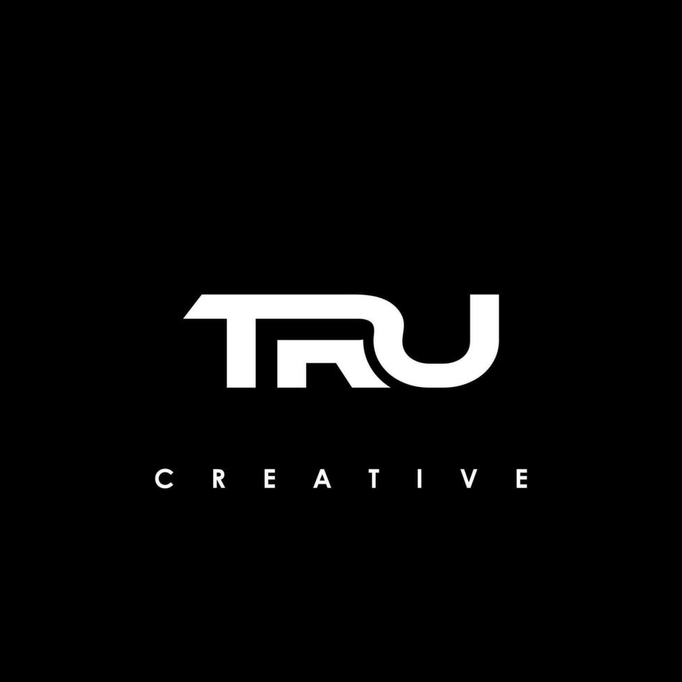 tru brief eerste logo ontwerp sjabloon vector illustratie